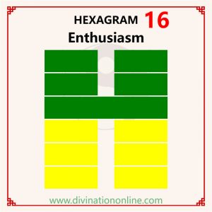 i ching hexagram 16 : love, career, health and advice