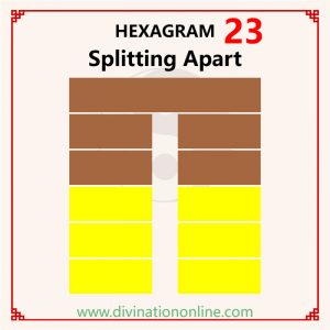 i ching hexagram 23 : career, love, health and advice