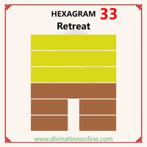 IChing Hexagram 33 Tun / Retreat:Meaning and Interpretation