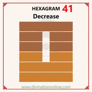 IChing Hexagram Meanings:Hexagram 41 – Decrease explained