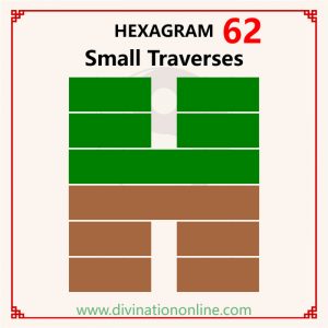 IChing Hexagram 62 meaning: Preponderance of the Small