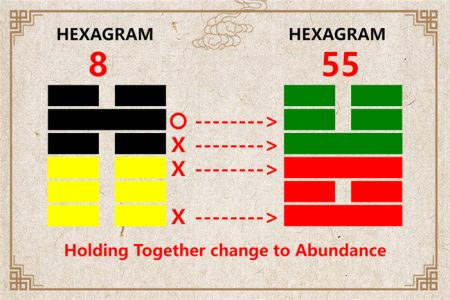 I Ching hexagram 8 to 55 meaning and explained